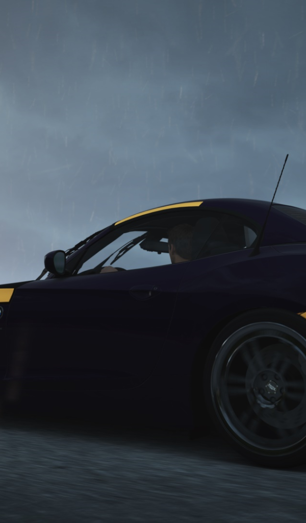 Черно оранжевый БМВ в игре Forza Horizon 2