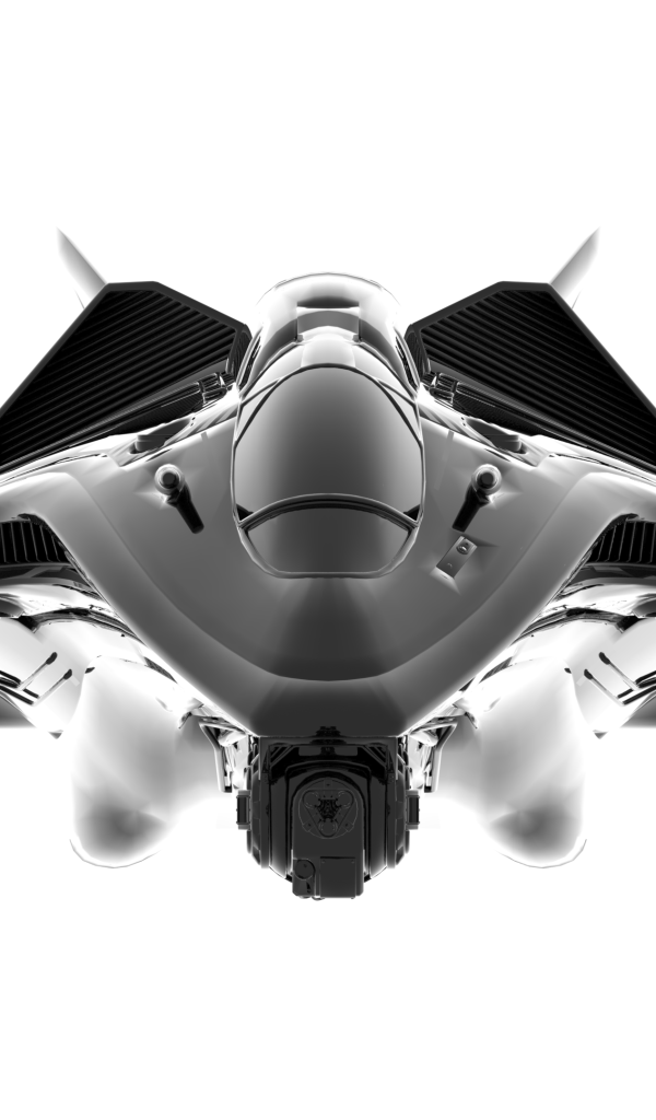 Черный истребитель в игре Star Citizen