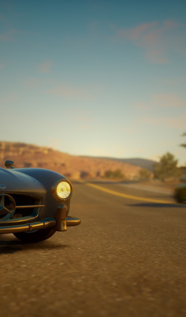 Коричневый Мерседес в игре Forza Horizon