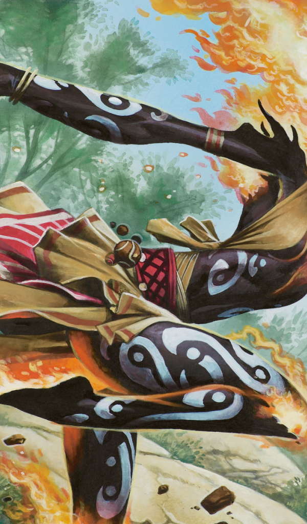 Горящая ведьма из игры Magic The Gathering