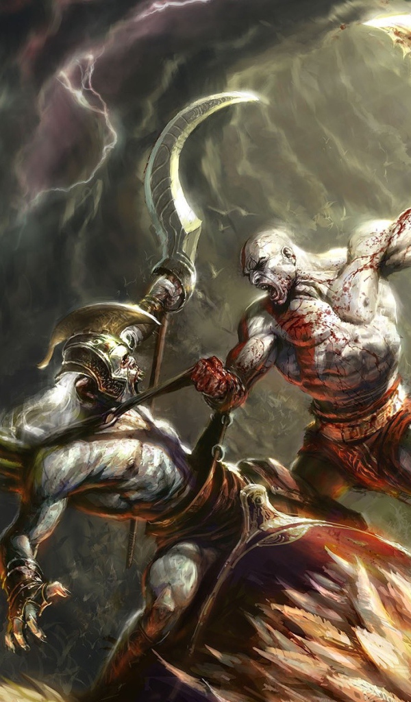 Бой в игре God of War