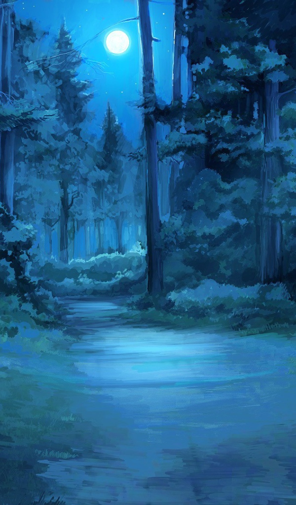 Темный лес в игре Бесконечное лето