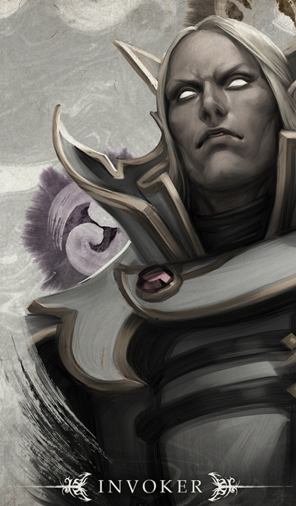 Эльф Инвокер в игре Dota 2