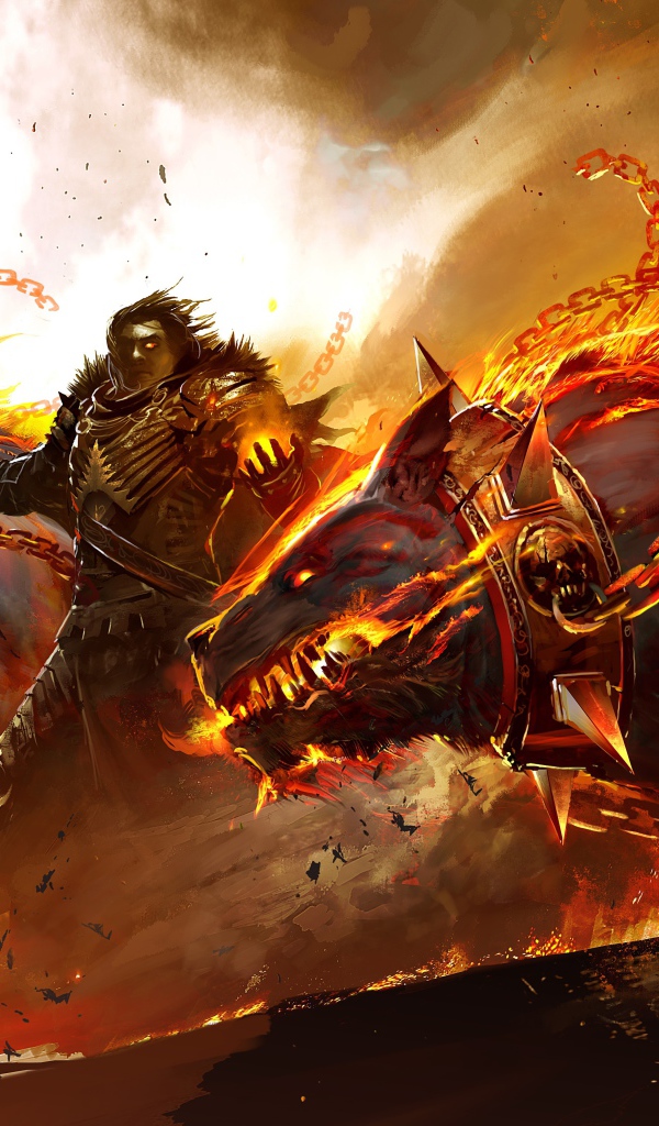 Огненные псы из игры Guild Wars 2