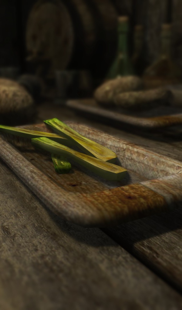 Еда на столе в игре