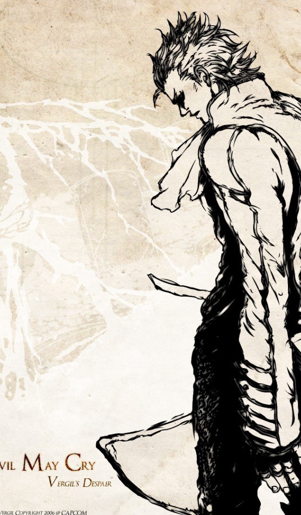 Игра Devil May Cry, светлый фон