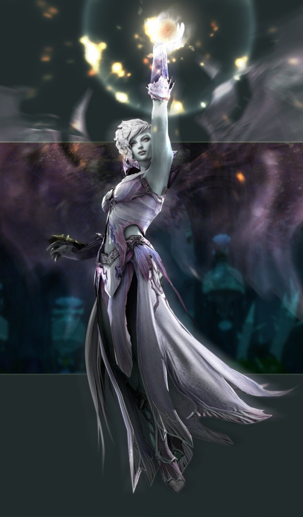 Девушка Асмодиан, игра Aion Online