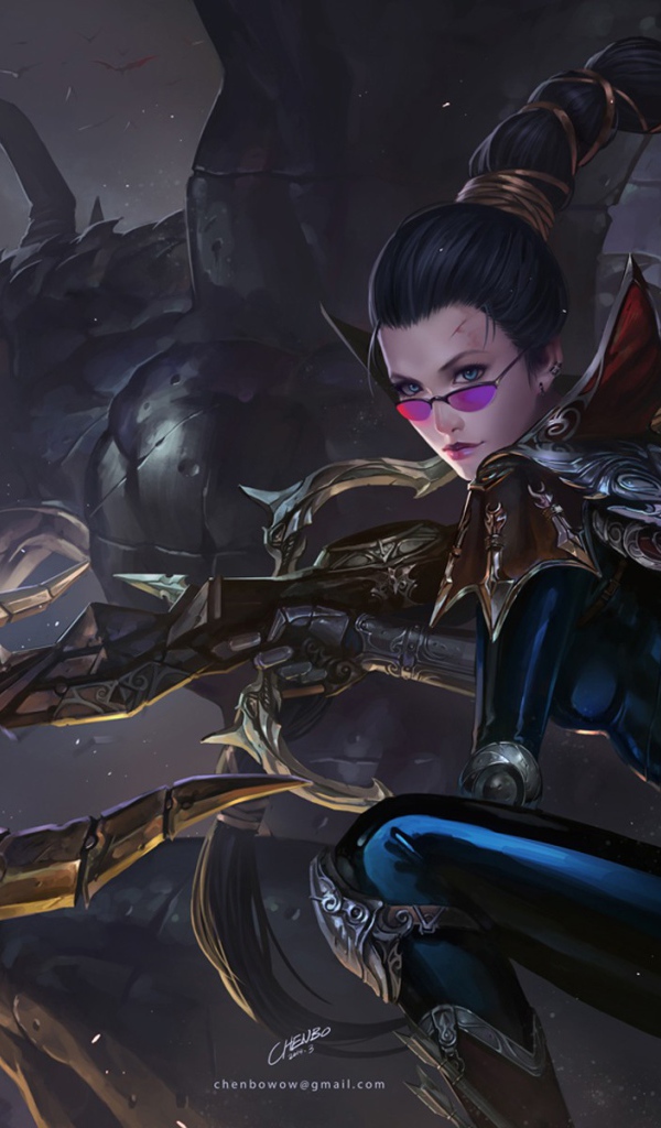 Девушка с косой в игре League of Legends