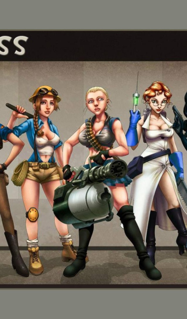 Девушки из игры Team Fortress