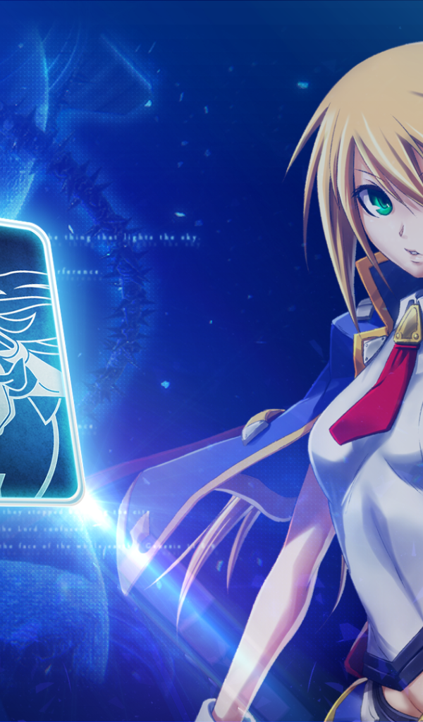 Зеленоглазая Ноэль Вермилион в игре Blazblue