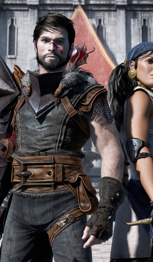 Хоук и Изабель из игры Dragon Age