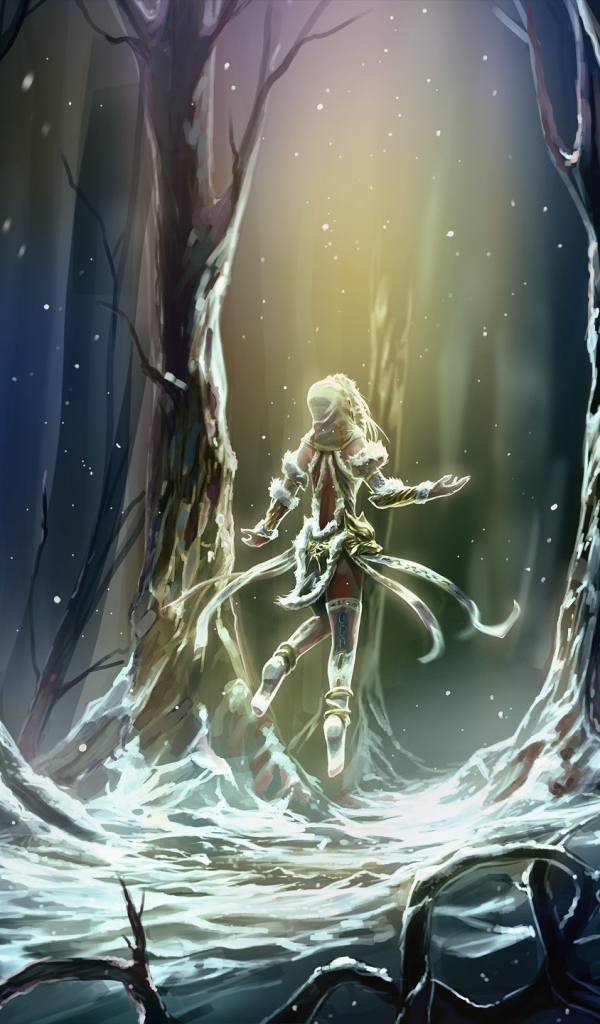 Хел в магическом лесу, игра Smite