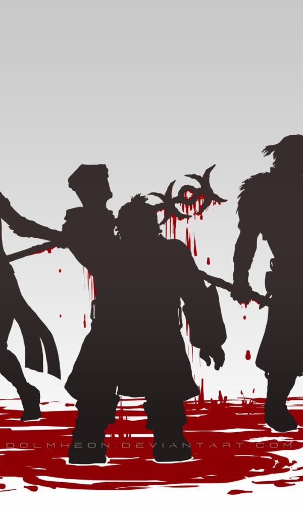 Герои игры Dragon Age Inquisition по колено в крови