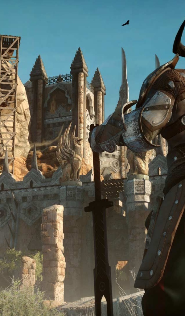 Рогатый персонаж игры Dragon Age Inquisition