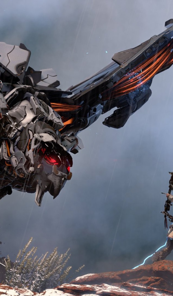 Железный монстр в игре Horizon Zero Dawn