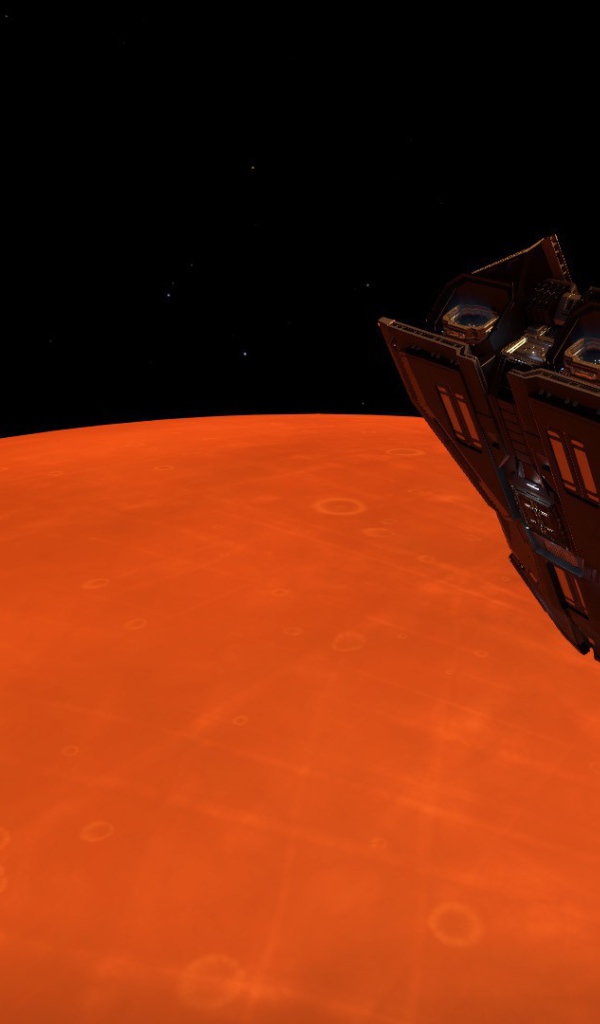 Посадка на красную планету в игре Elite Dangerous