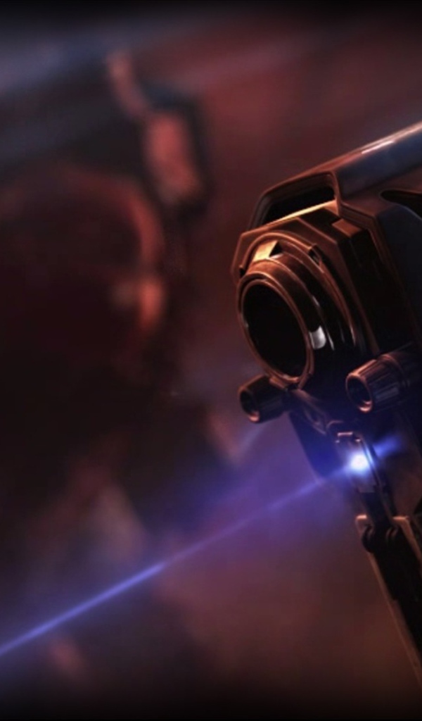 Лазерный прицел оружия в игре Starcraft II