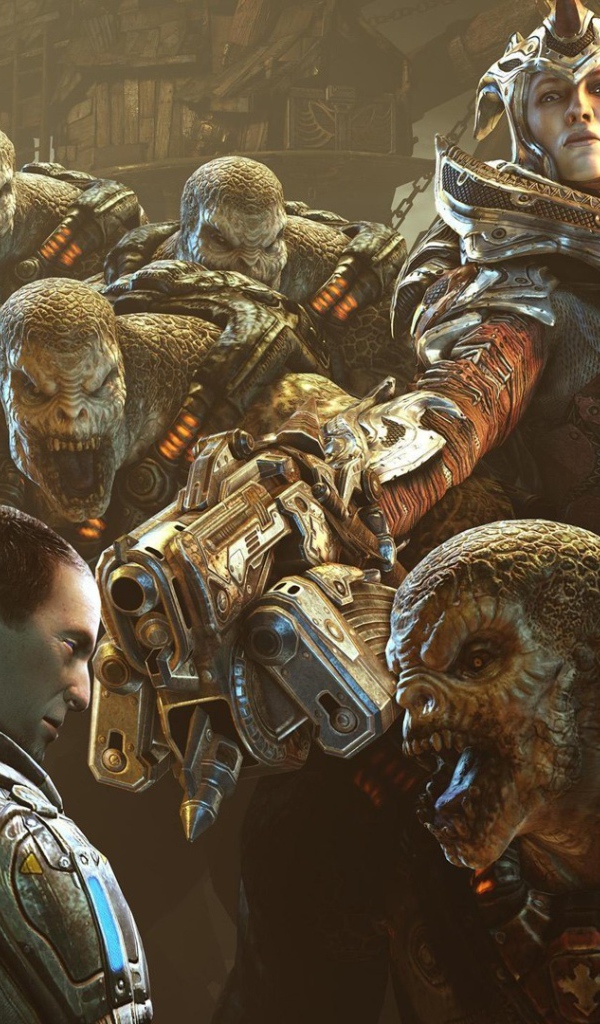 Монстры из игры Gears of War