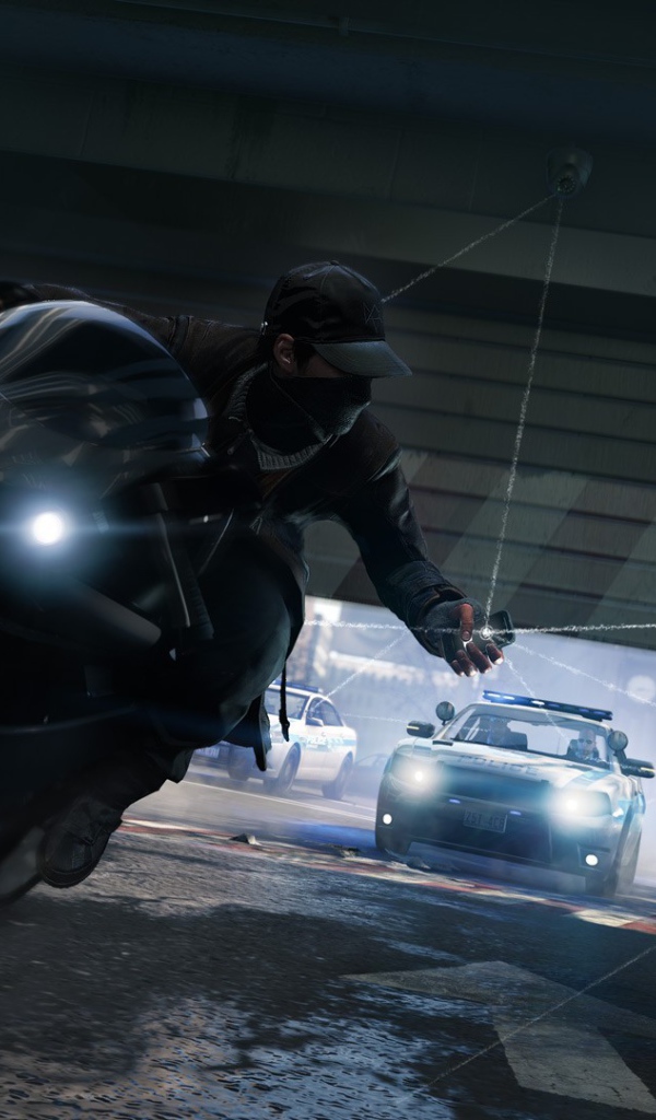 Мотоциклист в игре Watch Dogs