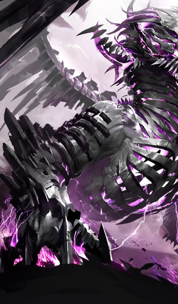 Сиреневый монстр из игры Guild Wars 2