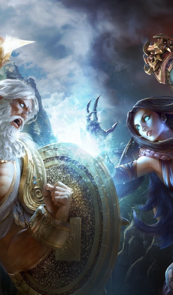 Схватка персонажей игры Smite