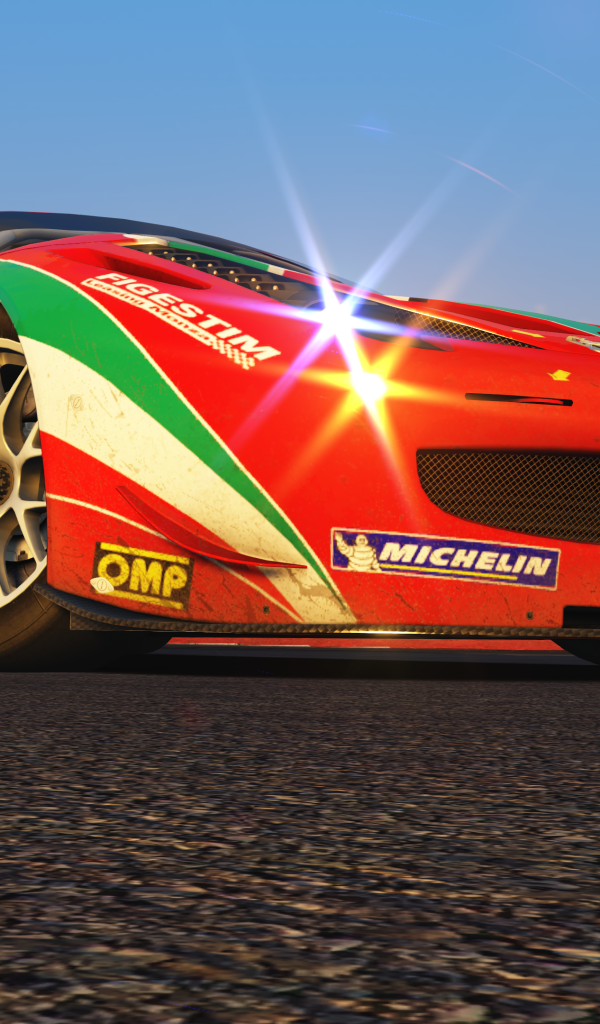 Красный Assetto Corsa в игре