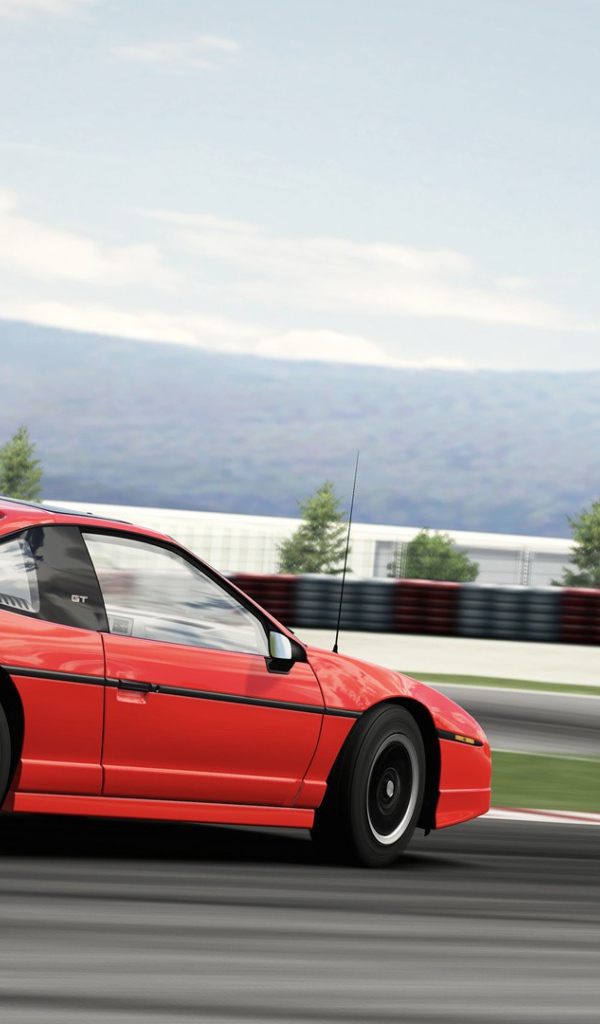 Красный автомобиль в игре Forza Motorsport