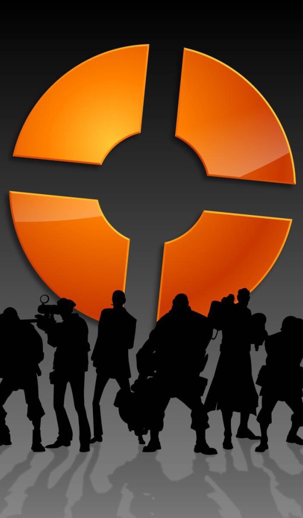 Силуэты персонажей игры Team Fortress 2