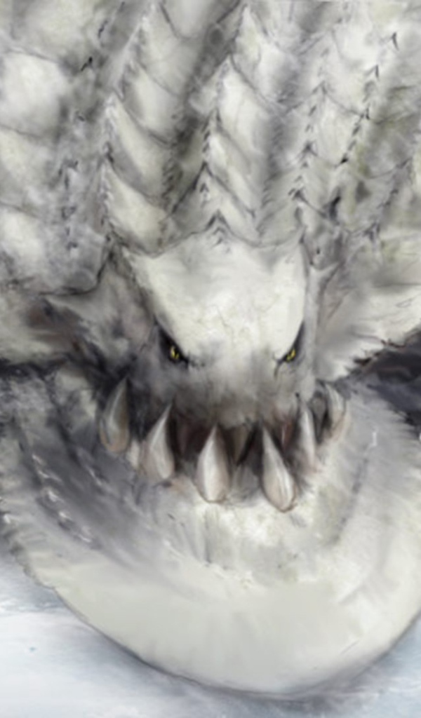 Снежный Уканлос из игры Monster Hunter