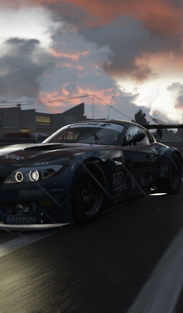 Спортивный BMW в компьютерной игре