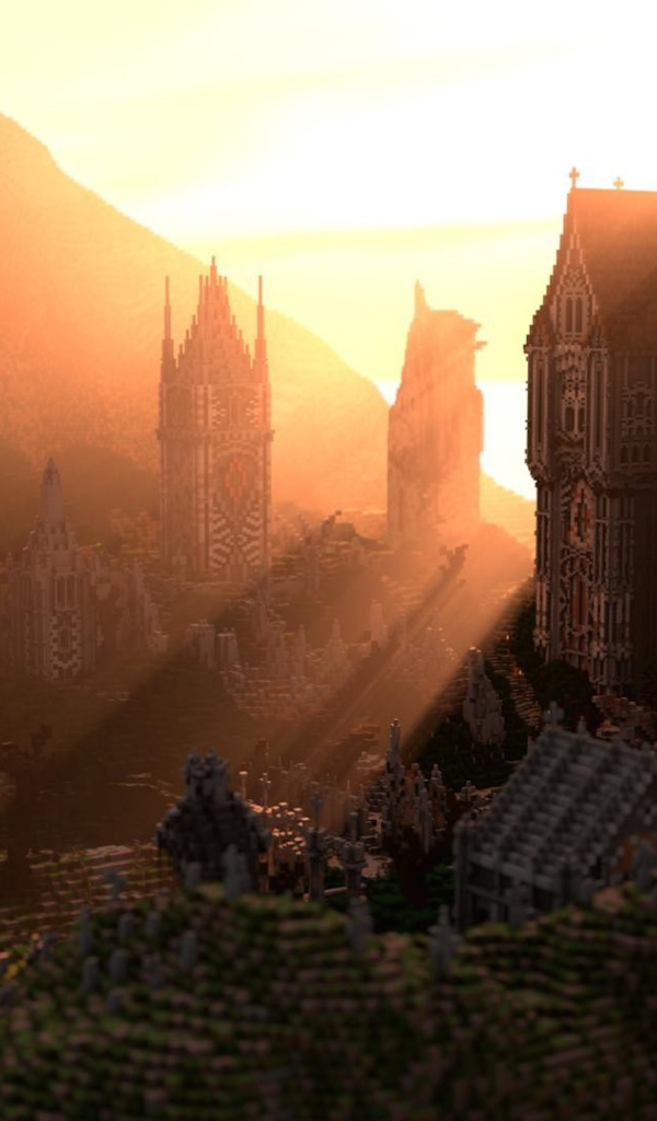 Старинный замок, игра Minecraft