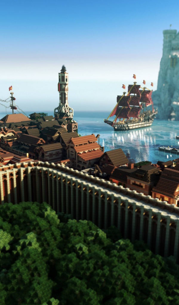 Древний порт в игре Minecraft