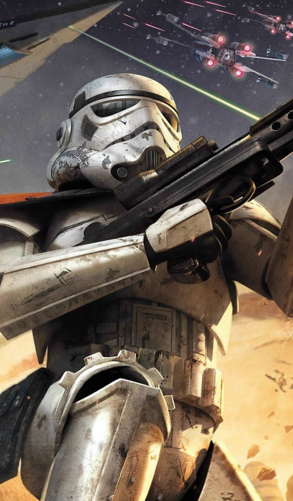 Сражение на далекой планете в игре Star Wars Battlefront