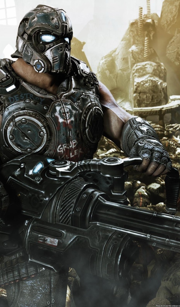 Сражение с врагами в игре Gears of War 3
