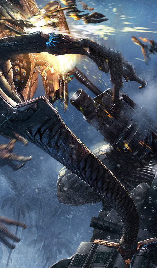 Сражение с монстром в игре Crysis 3