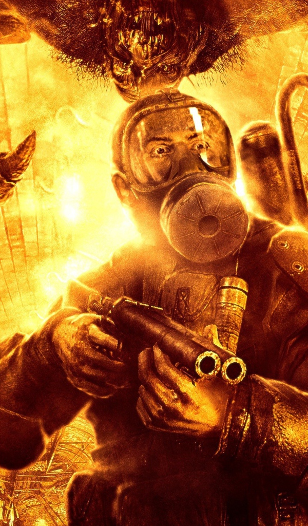 Сражение с монстрами в игре Metro 2033