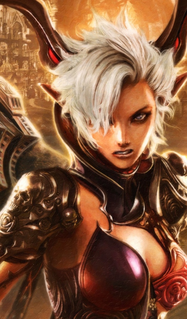 Белокурая героиня игры Tera