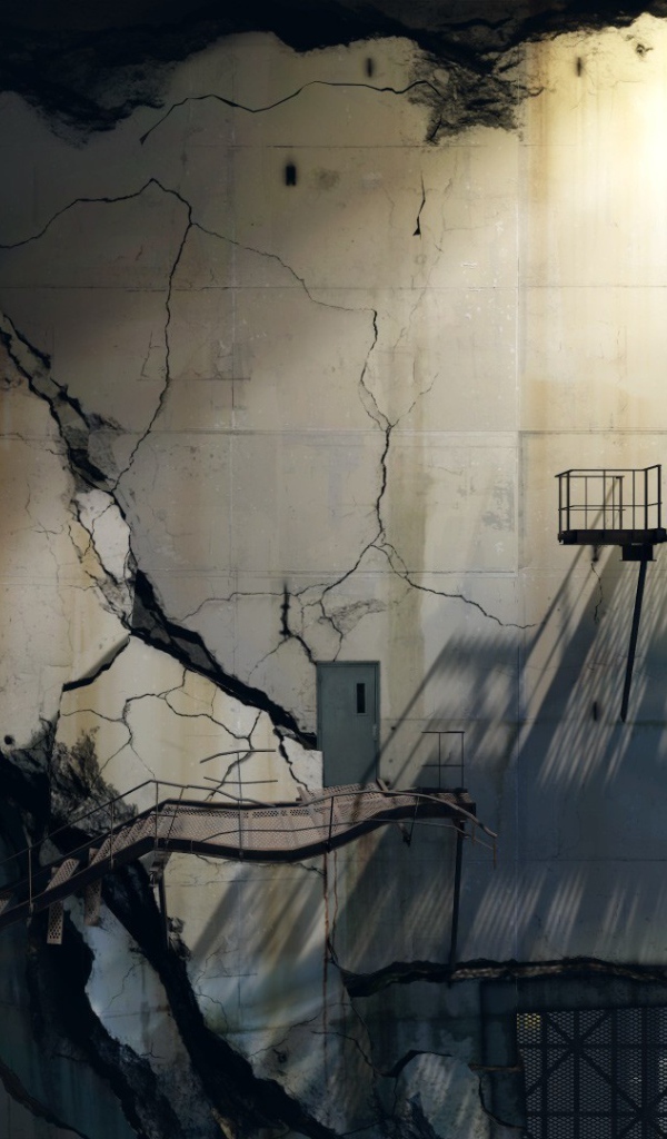 Здание старого завода, игра Portal 2