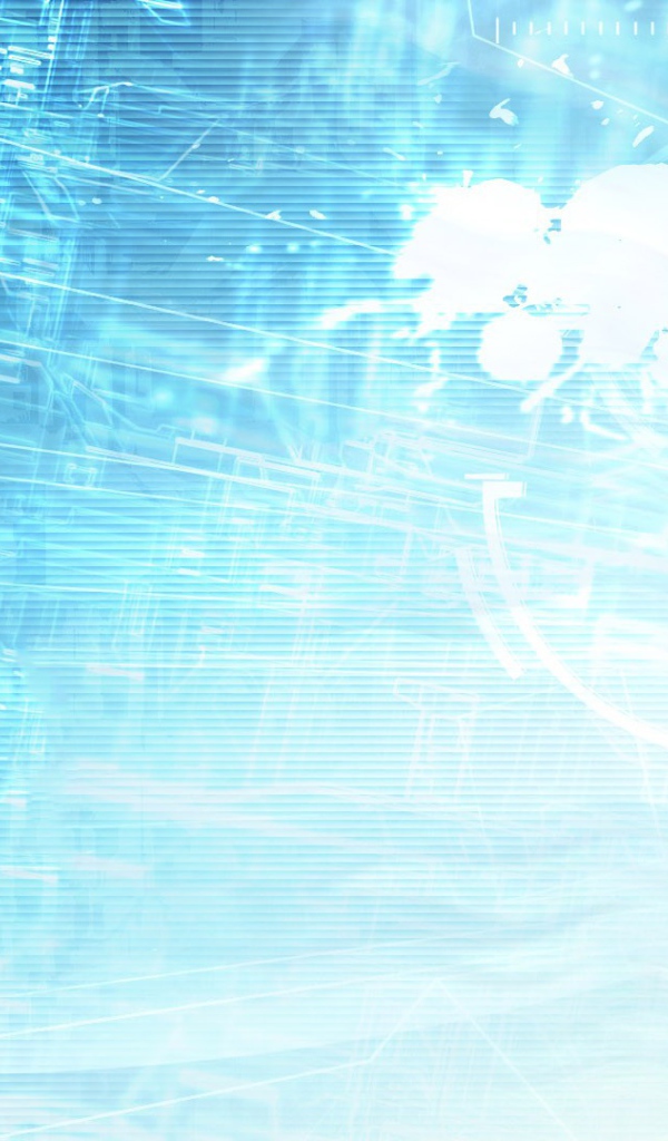 Девушка из игры Starcraft II, голубой фон