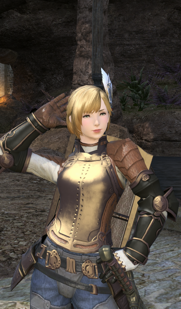 Девушка из онлайн игры Final Fantasy XIV