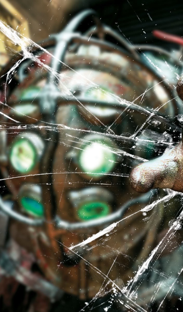 Герой игры Биошок пробил стекло рукой