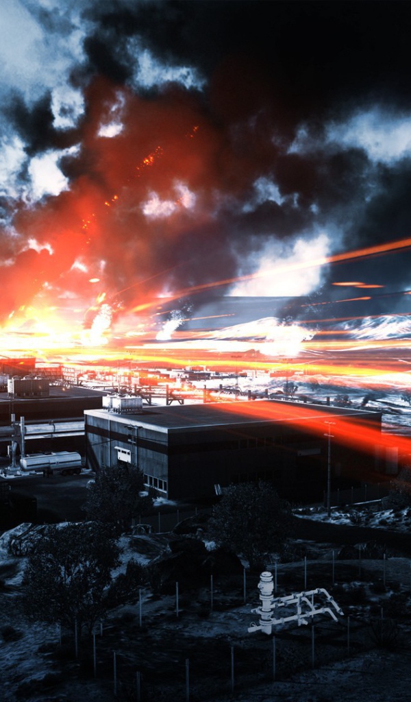 Индустриальный пейзаж в игре