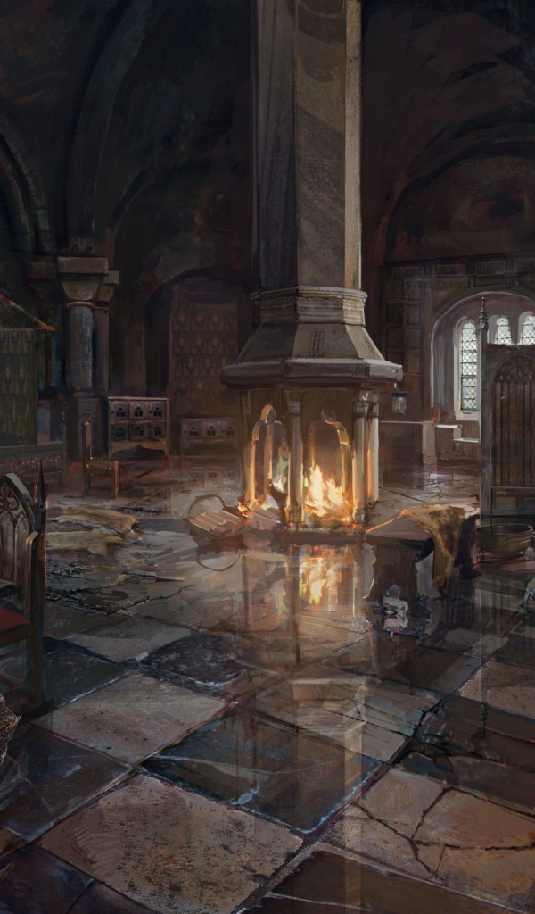 Интерьер здания в игре The Witcher 3 Wild Hunt