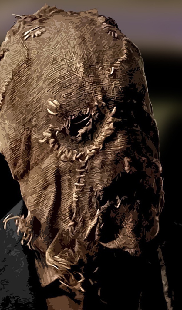 Маска на голове Scarecrow