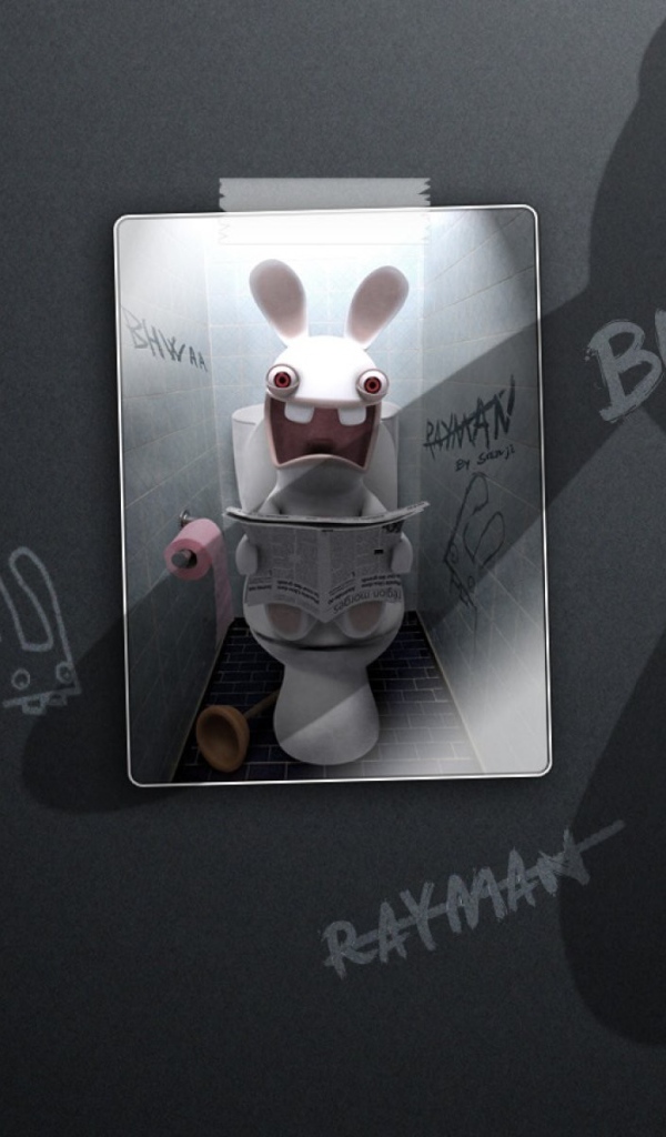 Постер игры Rayman Raving Rabbids