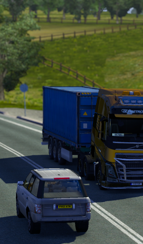 Тягач на шоссе, игра Euro Truck Simulator 2