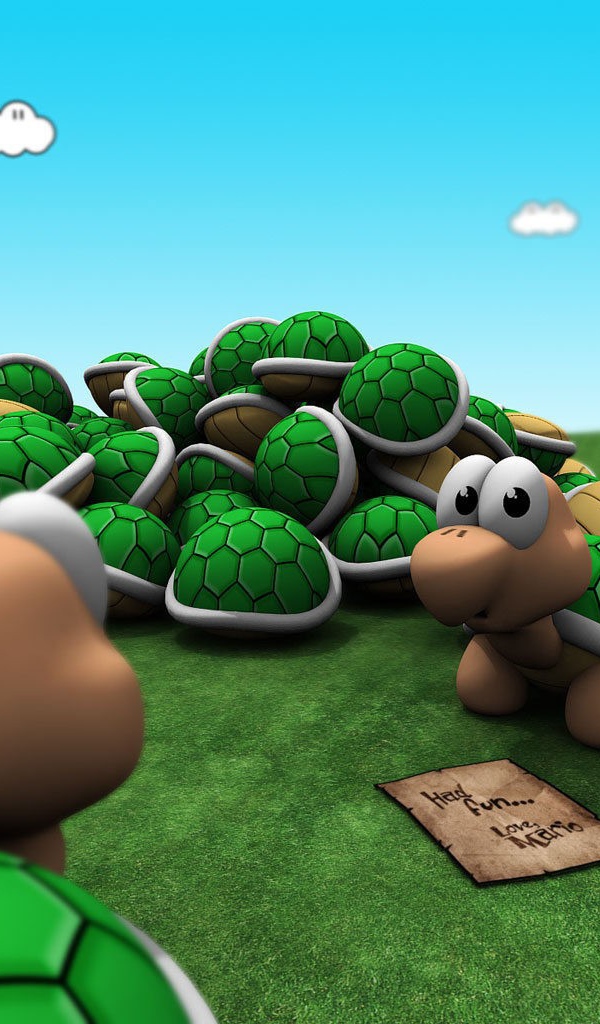 Черепашки из игры Super Mario Bros