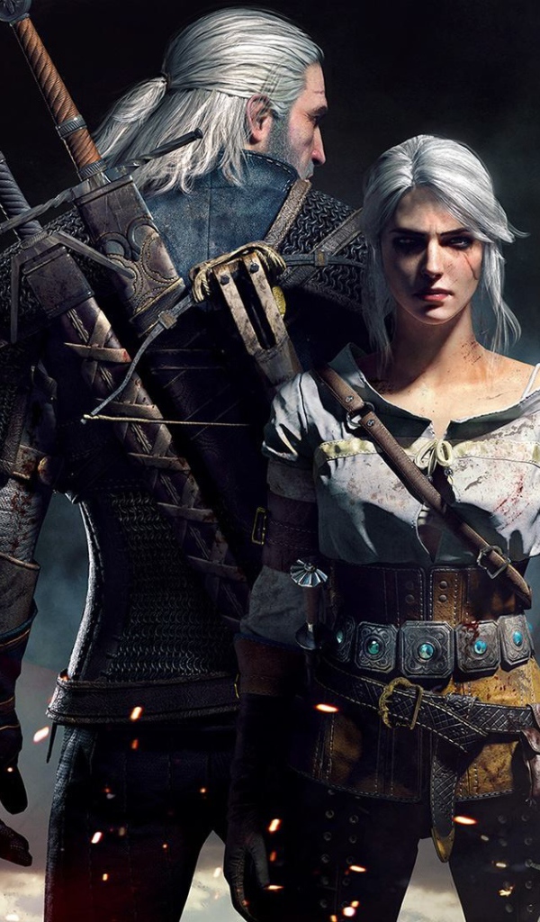 Два персонажа игры The Witcher 3 Wild Hunt