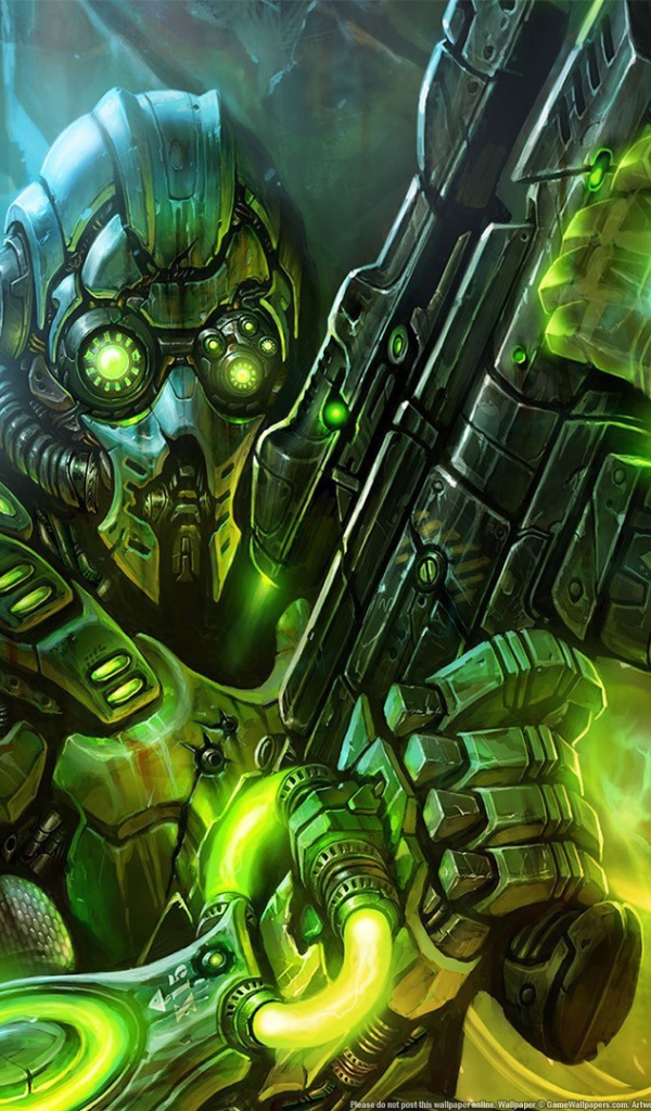 Воин андроид в игре Starcraft II