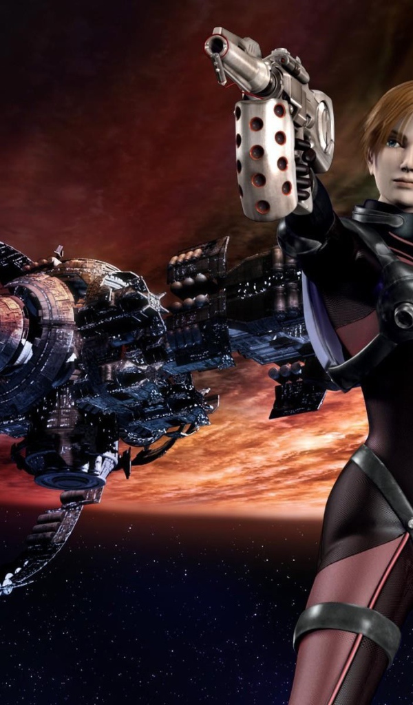 Воин из игры Dino Crysis